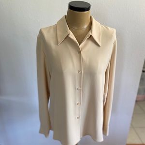 Talora Silk Button Down Blouse